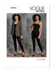 Vogue Patterns V1913 Misses' Semi-Fitted Blazer and Close-Fitting Jumpsuit - Picture 1 of 5