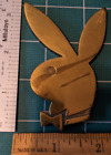 Playboy Bunny Head Cast Brass Decorative Desk Accessory or Paperweight Vintage