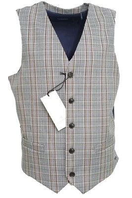 Grandfather Gilet Scotch & Soda Classic Check Structure Gilet Size L 154926 - Image 1 of 4