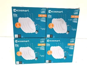 16PK Ecosmart 5 in. and 6 in. White LED Recessed Light Trim Soft White New - Picture 1 of 3