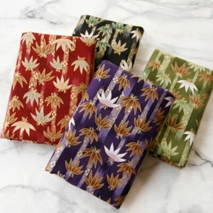 Floral Japanese Cotton Fabric Maple Leaf Retro DIY Kimono Yukata Curtain Crafts - Picture 1 of 12