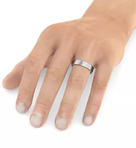men's Woman’s Wedding ring Plain Band Polished Sizes N P R T V 5mm Couples - Picture 1 of 8