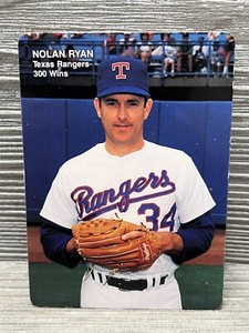 1991 Mother’s Cookies Nolan Ryan #1, 300 Wins Set Texas Rangers MLB Card