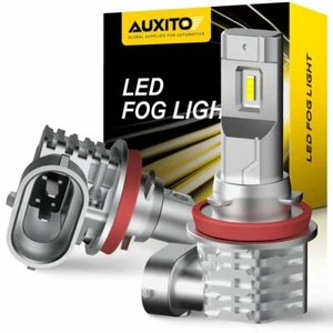 Auxito LED Fog Driving Light H11 H16 H8 6000K Super Bright White Bulbs Fanless A - Picture 1 of 10