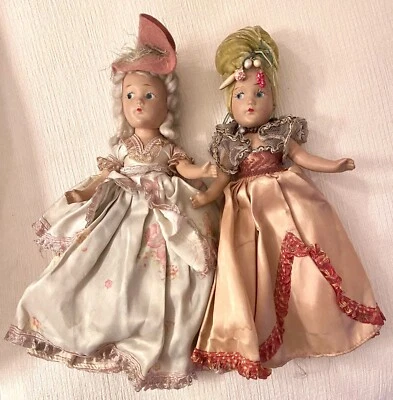 2 Muñecas COMPOSICIÓN Mundo Sueño Años 40 De Colección Francesas Y Brasileñas Foto 1 de 4