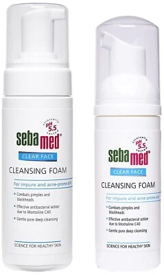 Sebamed Espuma Limpiadora Facial Transparente Jabón Facial 50 ml/150 ml Para Piel Propensa al Acné Foto 1 de 4