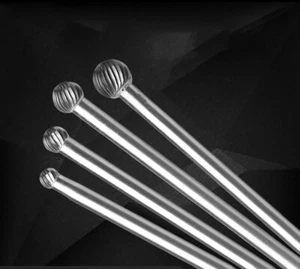 Ball Head Long Handle Solid Carbide Burrs Rotary Files D-Type Solid Carbide - Picture 1 of 29