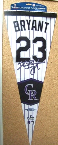 2022 Colorado Rockies Kris Bryant premium pennant Cover