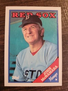 Tarjeta de béisbol John McNamara #414 1988 Topps casi nueva/m Medias Rojas - Imagen 1 de 2