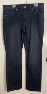 Buffalo David Bitton Blue Dark Wash Denim Jackson Slim Straight Größe 34 x 32 - Bild 1 von 8