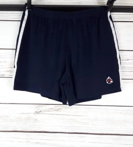 Starter Womens Athletic Mesh Shorts Size L Navy Blue Elastic Waist Gym Training - Picture 1 of 5