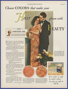 Pubblicità stampa Dorothy Dix vintage 1931 LUX detersivo per lavanderia fine - Foto 1 di 1