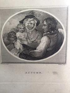 LE STAGIONI, PRIMAVERA, ESTATE, INVERNO,AUTUNNO. Stipple1837 Londra C.TAYLOR - Picture 1 of 1