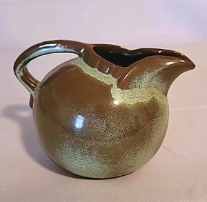 Vintage Frankoma Pottery 4 3/8” Pitcher Prairie Green Glaze #87 - Picture 1 of 7