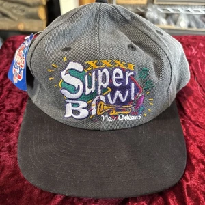 Vintage NFL 1997 Superbowl XXX1 New Orleans Logo 7 SnapBack Osfm NWT - Picture 1 of 12