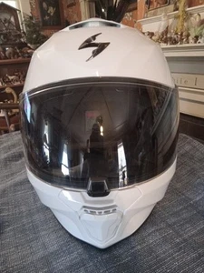 Scorpion EXO R420 Motorcycle Helmet Sz XL 7 5/8 - 7 3/4 White Snell DOT 2019 - Picture 1 of 10