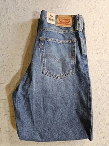 Levi's Classic '94 a sacco gamba dritta vita media donna misura 32x31 gamba larga nuovo con etichette - Foto 1 di 14