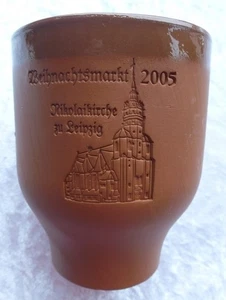 Leipzig Weihnachtsmarkt 2005, Tonbecher 0,25 l, Feuerzangenbowle in d. Pyramide - Bild 1 von 3