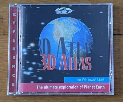 3D ATLAS Windows 95 & 3.1 SoftKey Software PC CD ROM - Image 1 of 4