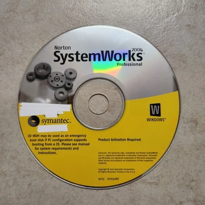 Norton SystemWorks 2004 Professional Software CD (PC; 2004) #2185 - Image 1 of 2