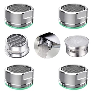 4PCS Faucet Aerator, 2 Packs of Aerator Filter Replacement Parts, With Brass Hou - Picture 1 of 8