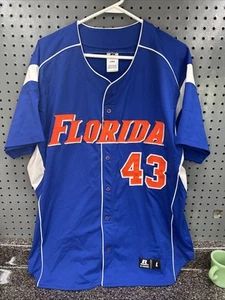 Vintage Russell Athletic  Florida Gators Men’s Large  Baseball Jersey New No Tag - Picture 1 of 8