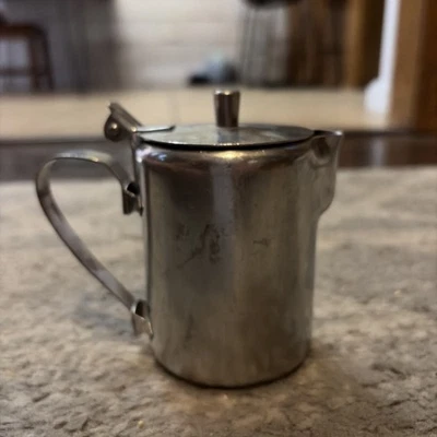 Винтажная ресторанная посуда Don, сливочник, нержавеющая сталь 18-8, сделано в Японии, закусочная - Изображение 1 из 4