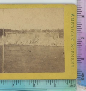 American Falls Winter Niagarafälle Stereoansicht - Bild 1 von 2
