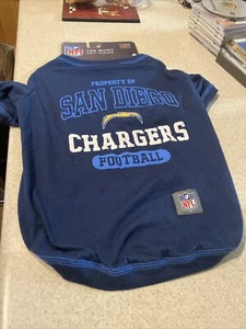 San Diego Chargers Pet Wear Tshirt Large Official NFL Logo - Picture 1 of 3