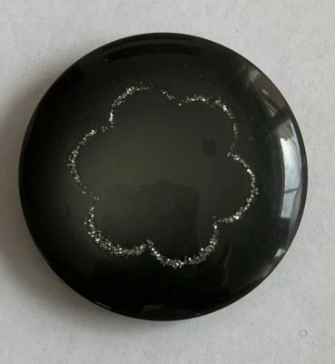 Vintage bottoni GIOIELLO autentici FABORE GRIGIO PERLACEO e ARGENTO diam cm 1,7 - Immagine 1 di 2