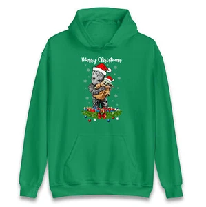Baby Santa Merry Christmas Hoodie,Offensive Christmas Hood,Ugly Christmas Hood - Picture 1 of 8