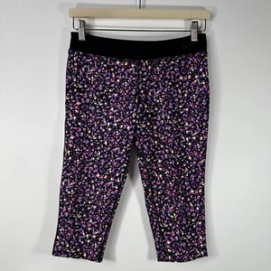 Nike Dri Fit Legend 2.0 All Over Print Capri Leggings 645441-010 Girl’s Large L - Picture 1 of 11