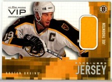2003-04 ITG VIP Game-Used Jersey #1 Joe Thornton JERSEY - Boston Bruins