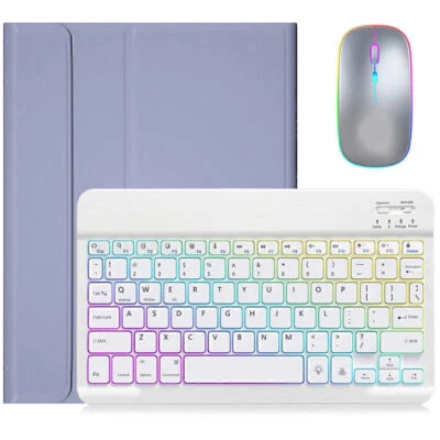 Smart Case Cover Backlit Keyboard Mouse For iPad 7/8/9th/10th Gen Air 4 5 Pro 11 - Image 1 of 4
