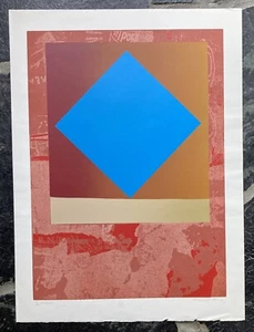 Ronald King 'Peaque I' Vintage Signed limited silkscreen - Picture 1 of 2