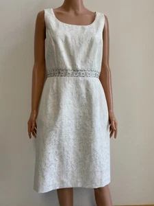 "TAHARI - Kleid mit Jacke (Größe: 8, Farbe: weiß/silber) - ""Neu ohne Etikett" - Bild 1 von 4