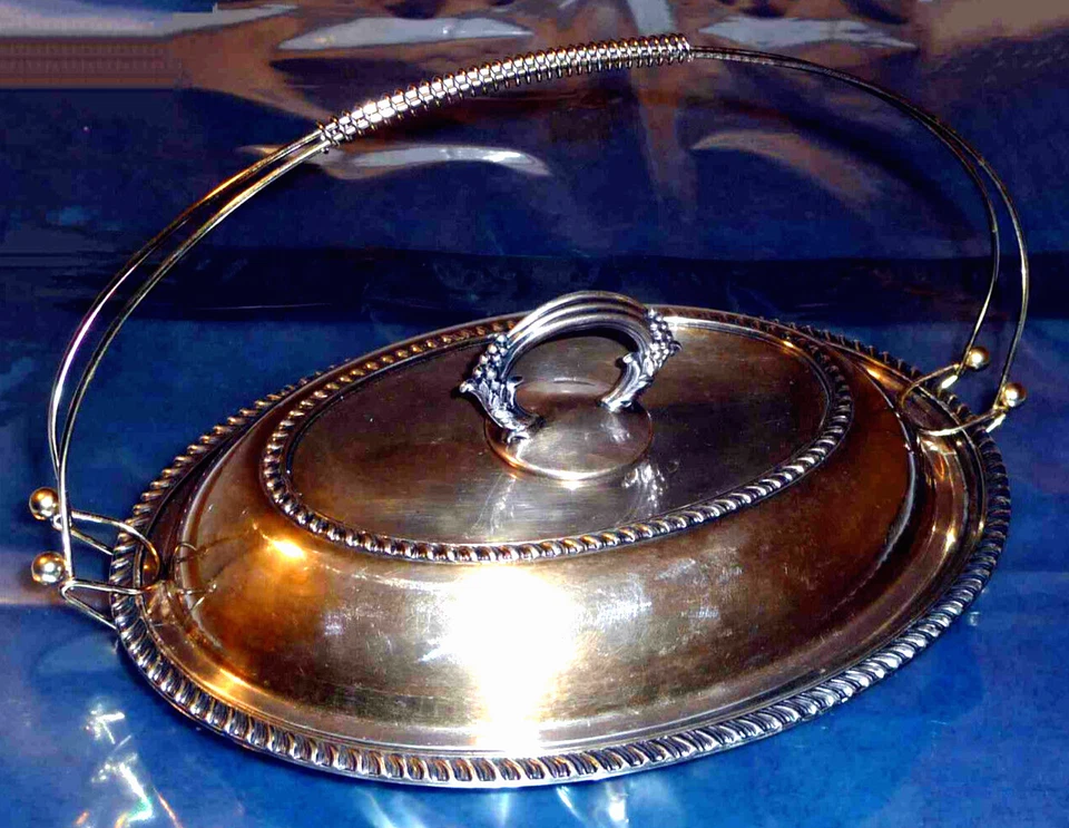 Rogers Eagle Star vintage años 70 Mundial Hamilton ON. Plato para servir 2215, .42 Foto 1 de 4