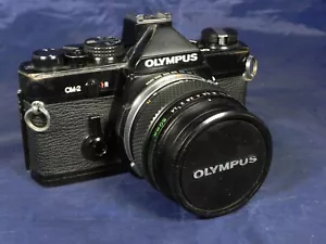 OLYMPUS OM-2 Black SLR Film CAMERA w/50mm f/1.4 Zuiko LENS, Filter (PLEASE READ) - Picture 1 of 24