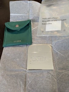 La Mer Cosmetics Mirror With Velvet Pouch, Brand new & AUTHENTIC - Picture 1 of 2