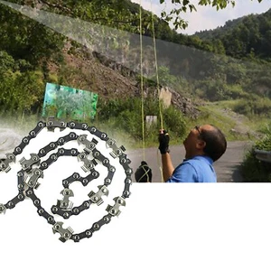 Motosega a mano portatile sega a mano sega a trazione 48'' catena + corda nuova DE DHL - Foto 1 di 9