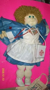 xavier rob cabbage patch sculpture doll CAMP CABBAGE 91 NURSE PAYNE HANDSIGNE - Imagen 1 de 10