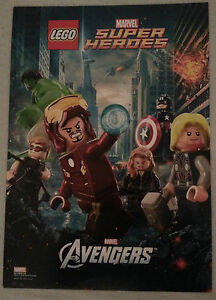 Lego Marvel Super Heroes Poster the Avengers New Iron Man ™ Hulk ™ Thor™ A3