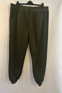 Herren Vlies gefüttert grün warm Joggingunterteil elastische Taille - Bild 1 von 4