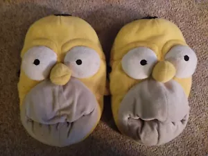 Homer Simpson Vintage Hausschuhe Herren 9-10 Original 2002 Matt Groeging Foot Ware - Bild 1 von 10