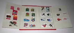 vTg 1990 China Stamp Album Collection Presentation Book with 27 mint NH stamps - Picture 1 of 14