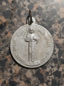 Sweet Infant Jesus Have Mercy On Us My Guardian Angel Be My Guide Medal  - Picture 1 of 8