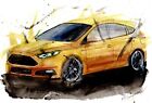 Painting of a Ford focus ST Limited Edition Print