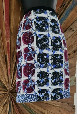 Peter Pilotto viscose mixed print pencil skirt Sz 4 - Image 1 of 4