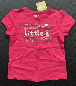 NWT Crazy 8 Pink Daddy’s Little Valentine Shirt Size 5 - Picture 1 of 2