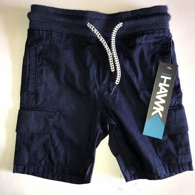 NUEVO CON ETIQUETAS TONY HAWK Talla 2T Niños Pantalones Cortos Azules con Cintura Elástica Cuerdas G3 Foto 1 de 4